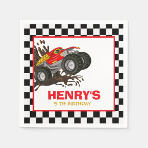 Monster Truck Paper Napkin