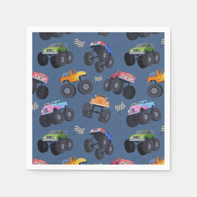 Monster Truck Paper Napkins (Front)