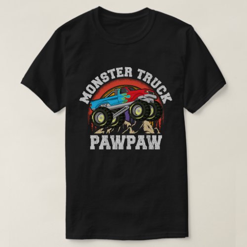 Monster Truck PawPaw Matching Family Grandpa T_Shirt