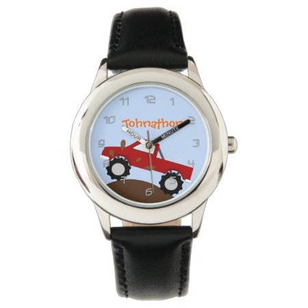 Monster Truck Personalized Watch