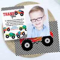 Monster Truck Photo Fourth Birthday