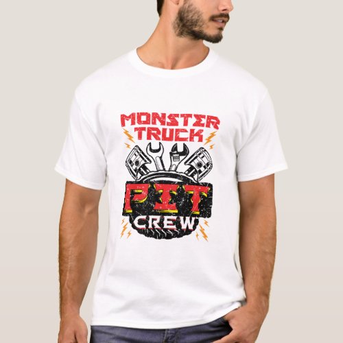 Monster Truck Pit Crew T_Shirt