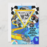 Monster Truck Birthday Racing Invitation