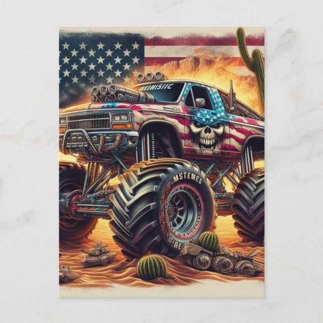 MONSTER TRUCK POST CARD (Front)