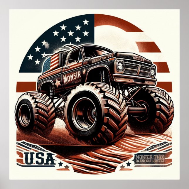 MONSTER TRUCK POSTER (Front)