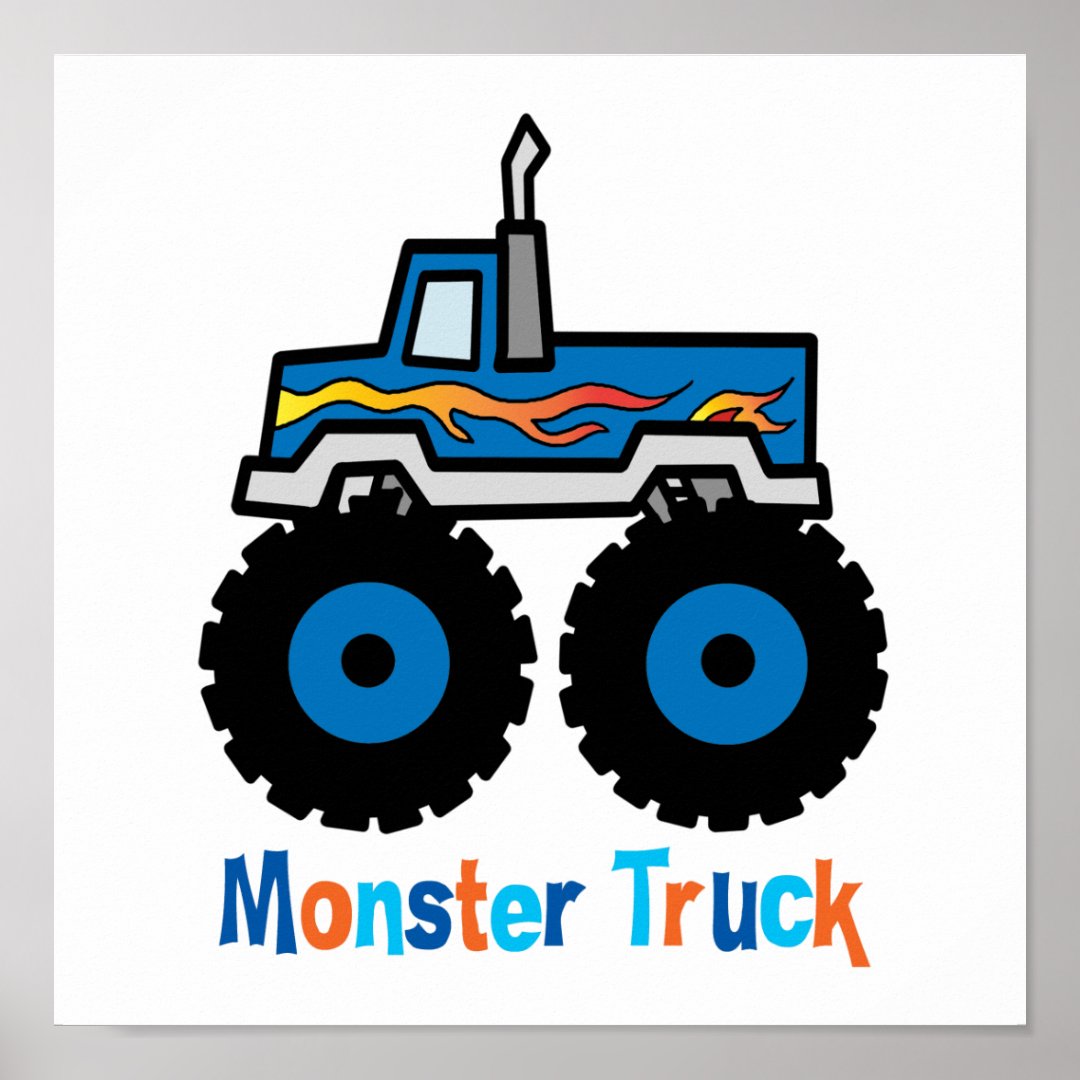 Monster Truck Poster | Zazzle