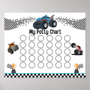 Monster Truck Potty Chart