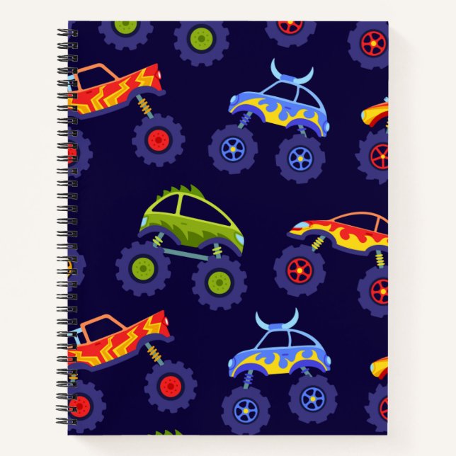 Monster Truck Primary Composition Notebook (Front)