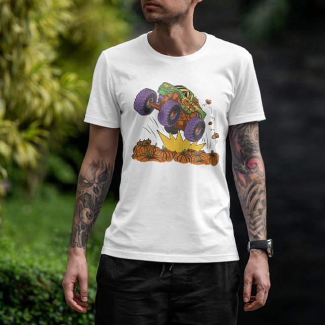 Monster Truck Pumpkin Field   T-Shirt (Creator Uploaded)