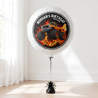 Monster Truck Racing Birthday Helium Balloon