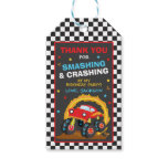 Monster Truck Rally Birthday Party Decor Favor Gift Tags