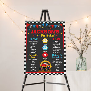 Monster Truck Rally Birthday Party Decor Milestone Foam Board