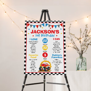 Monster Truck Rally Birthday Party Decor Milestone Foam Board