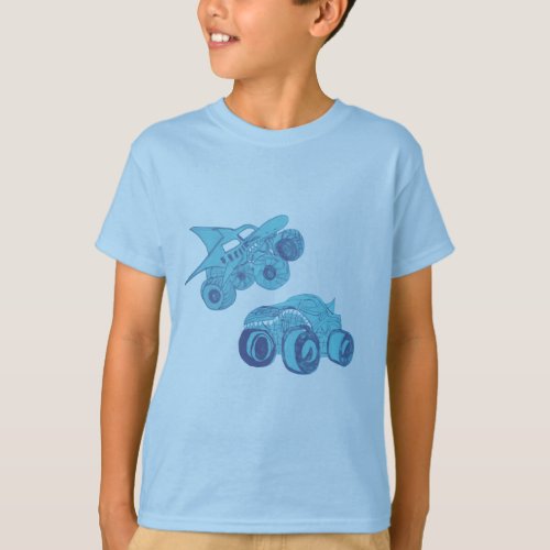  Monster Truck Rally Birthday Party T_Shirt