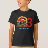 Monster Truck Rally Boy Birthday Party Outfit