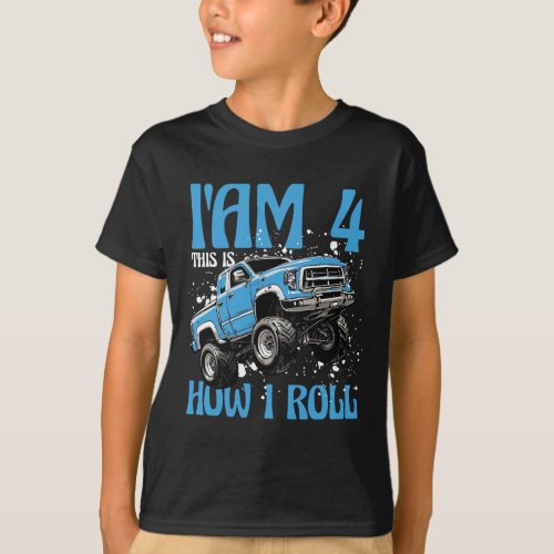 Monster truck roll design T_Shirt
