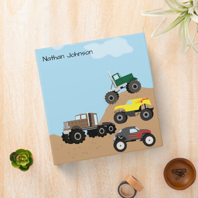 Monster Truck School 3 Ring Binder (In Situ)