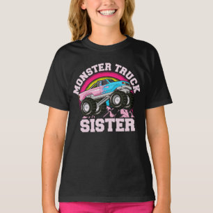 Monster Truck Sister Matching Family Monster Truck T-Shirt
