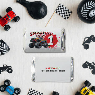 Monster Truck Smash 1st Birthday Hershey's Miniatures