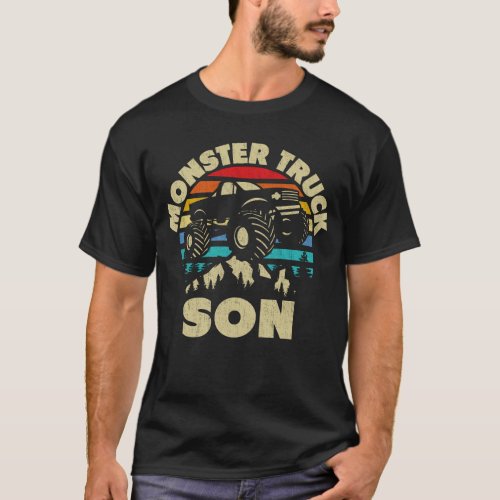 Monster Truck Son Matching Family Monster Truck Lo T_Shirt