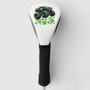 Monster Truck St Patricks Day Irish Lucky Golf Head Cover
