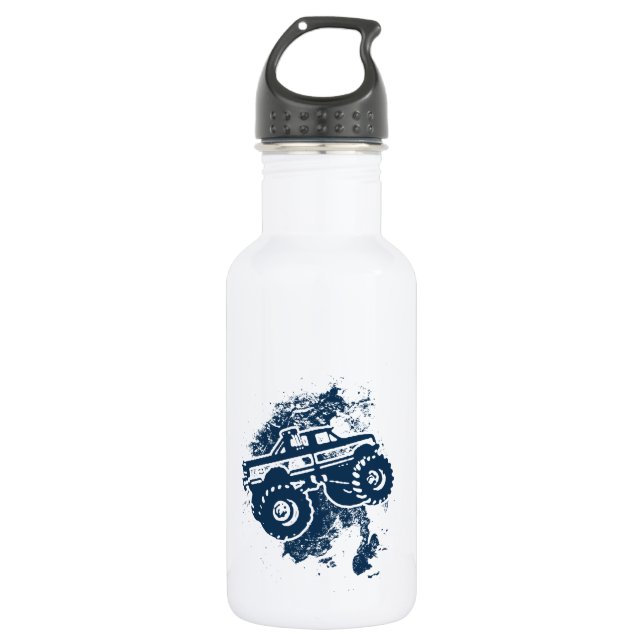 Monster Truck Stainless Steel Water Bottle (Front)