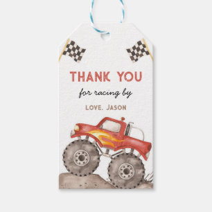 Monster Truck, Start Your Engine Gift Tags