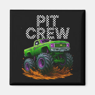 Monster Truck T Crew Family Matching Birthday Part Magnet