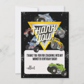 Monster Truck Birthday Racing Invitation