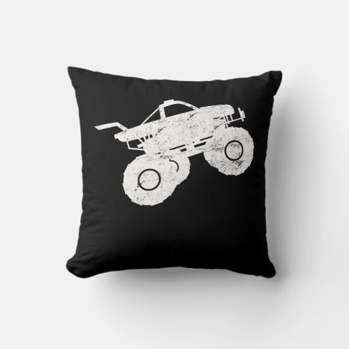 Monster Truck Throw Pillow