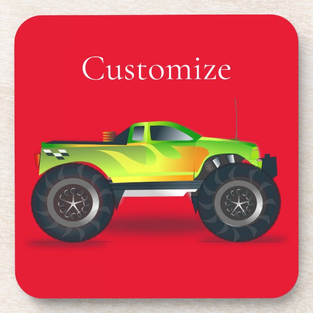 Monster Truck Thunder_Cove Beverage Coaster (Front)