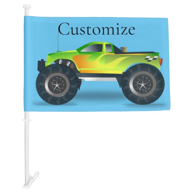 Monster Truck Thunder_Cove Car Flag (Front)