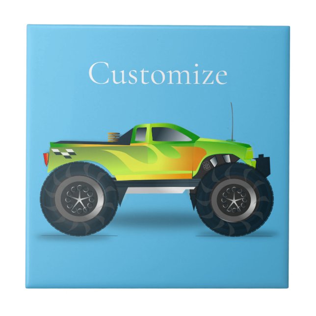 Monster Truck Thunder_Cove Ceramic Tile (Front)