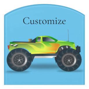 Monster Truck Thunder_Cove Door Sign