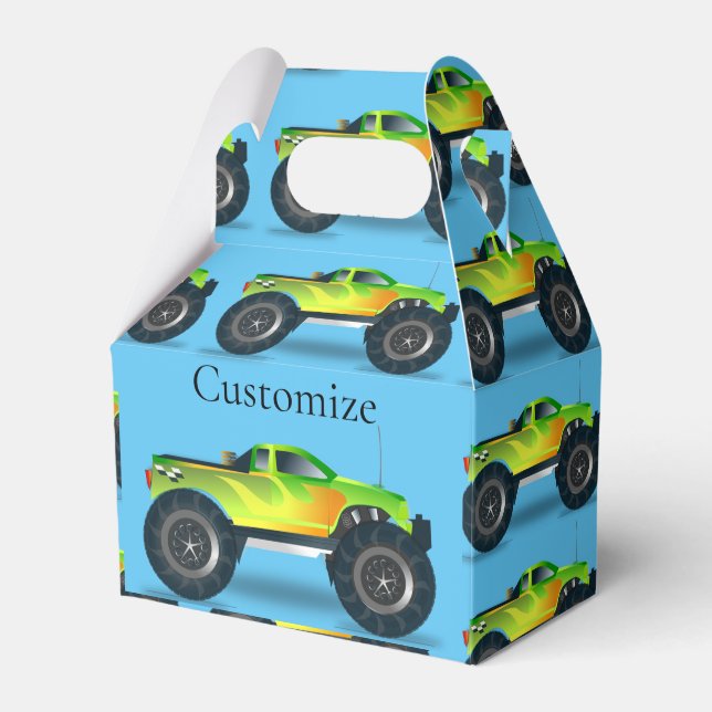 Monster Truck Thunder_Cove Favor Boxes (Front Side)