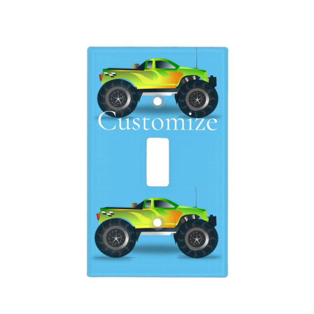 Monster Truck Thunder_Cove Light Switch Cover (Front)