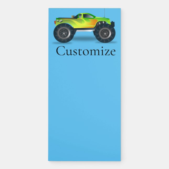 Monster Truck Thunder_Cove Magnetic Notepad (Front)