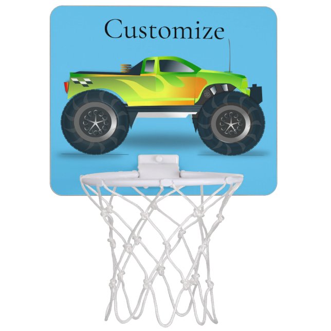 Monster Truck Thunder_Cove Mini Basketball Hoop (Front)