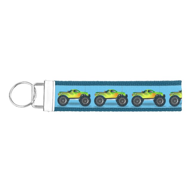 Monster Truck Thunder_Cove Wrist Keychain (Keys on Left)
