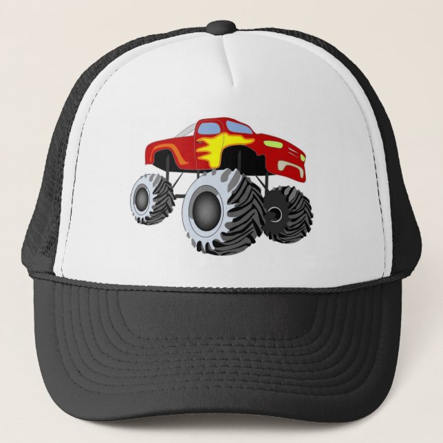 Monster Truck Trucker Hat (Front)