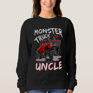 Monster Truck Uncle Driver Family Matching Trucke Sweatshirt
