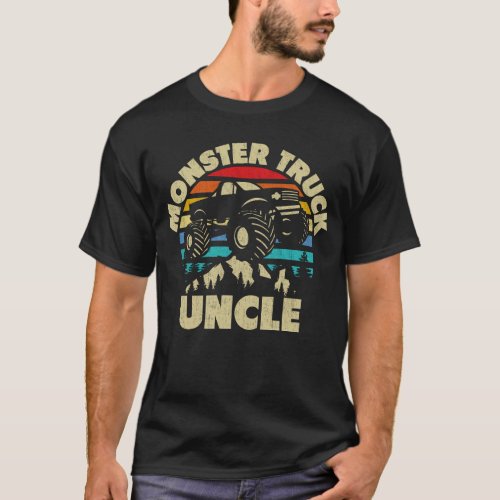 Monster Truck Uncle Matching Family Monster Truck  T_Shirt