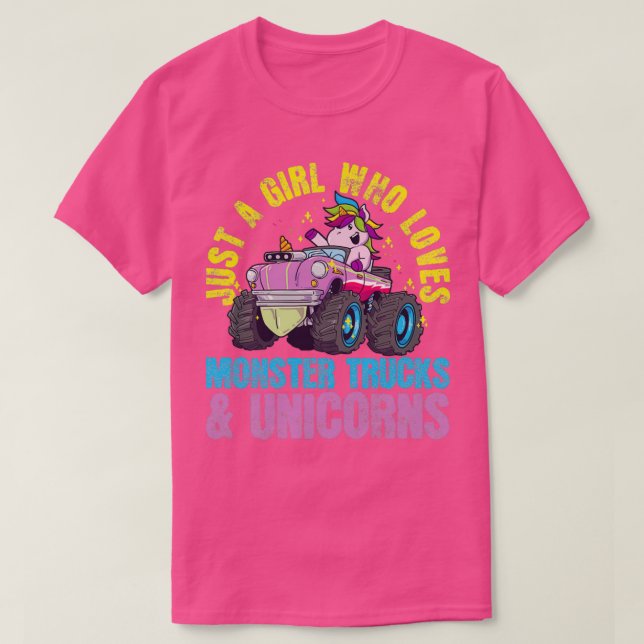 Monster Truck Unicorn 4 T-Shirt (Design Front)