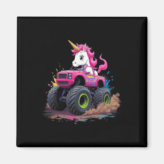 Monster Truck Unicorn Birthday Party Monster Truck Magnet