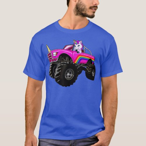 Monster Truck Unicorn  Women Kids Girl Party Gift  T_Shirt