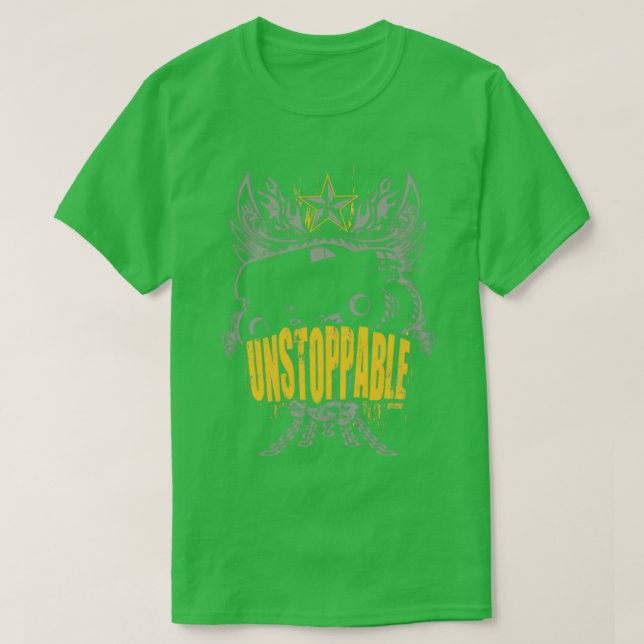 Monster Truck Unstoppable Heraldic 2 T-Shirt (Design Front)