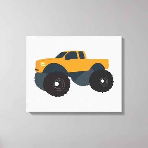 Monster Truck Vehicle Canvas Print