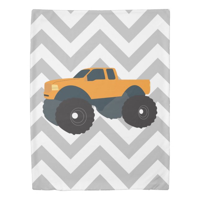 Monster Truck Vehicle Duvet Cover (Front)
