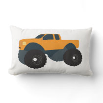 Monster Truck Vehicle Lumbar Pillow