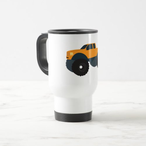 Monster Truck Vehicle Travel Mug